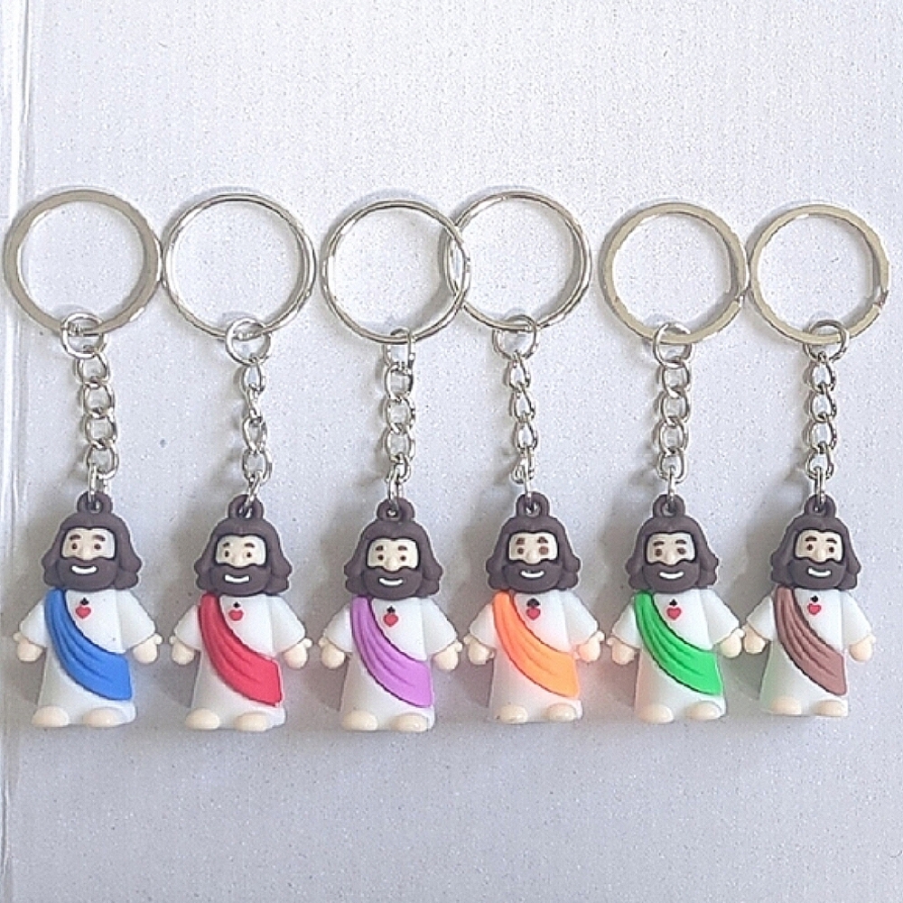 Jesus Keychain Pick Your Color